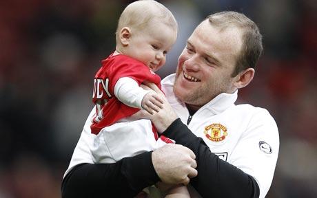 proud father wayne rooney with his son kai photo reuters