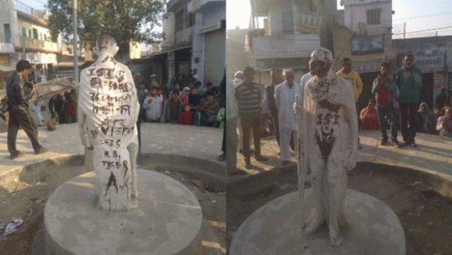 gandhi 039 s statue in dudu tehsil of rajasthan india photo courtesy ani gandhi 039 s statue in dudu tehsil of rajasthan india photo courtesy ani