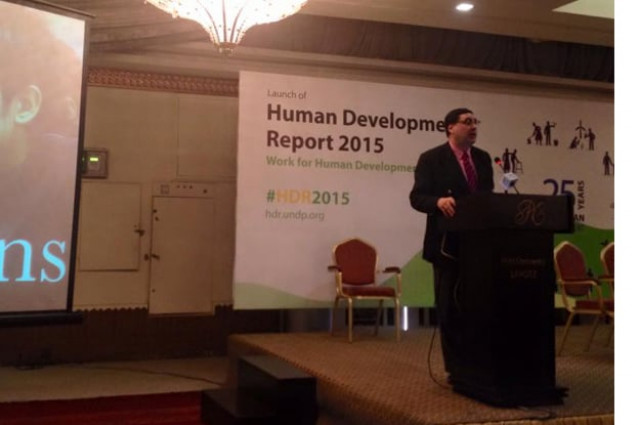 adil najam speaking at the launch of the human development report in lahore photo fb com undppakistan adil najam speaking at the launch of the human development report in lahore photo fb com undppakistan