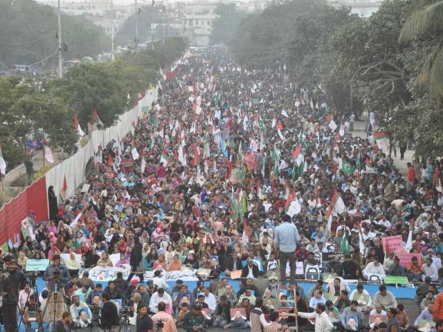 workers and supporters of mqm protest at ma jinnah road in karachi on january 24 2016 photo mohammad saqib express