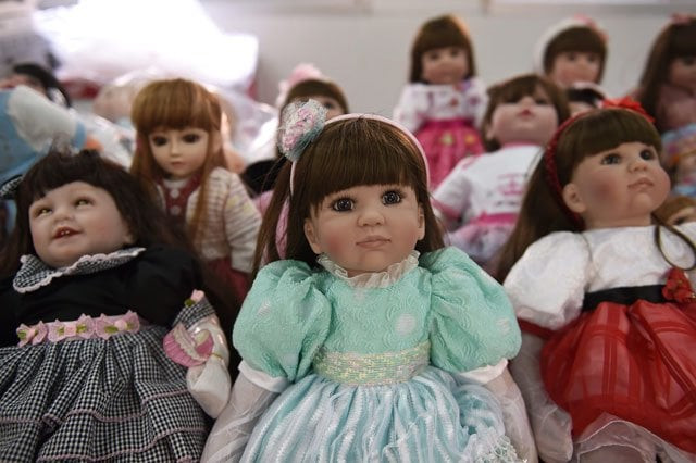 quot luuk thep quot child angels dolls are displayed at the economic crime suppression division after more than a hundred of them were seized in separate raids in bangkok on january 26 2016 photo afp quot luuk thep quot child angels dolls are displayed at the economic crime suppression division after more than a hundred of them were seized in separate raids in bangkok on january 26 2016 photo afp
