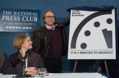 doomsday clock remains at three minutes to midnight