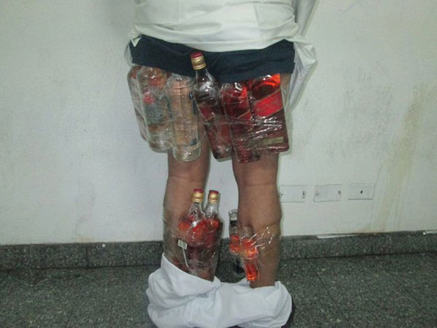 saudi man caught smuggling alcohol in underwear