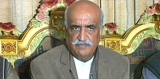 express news screen grab of khurshid shah 039 s press conference express news screen grab of khurshid shah 039 s press conference