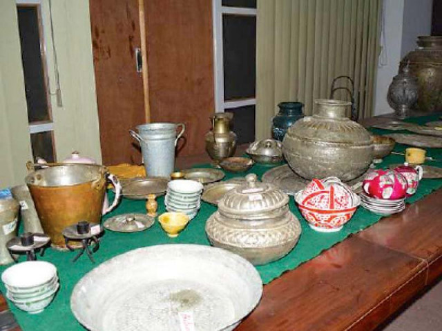 cultural artefacts at display in hindko cultural museum photos express