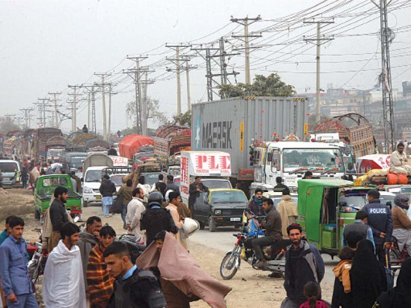 ict administration carries out an anti encroachment drive in sabzi mandi photo waseem nazir express