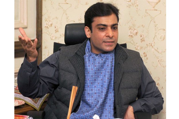 pakistan muslim league nawaz central leader hamza shahbaz photo express