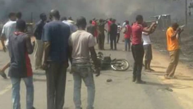 file photo of explosion in nigeria photo courtesy bbc