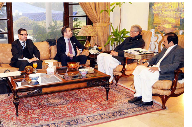 chief minister pervez khattak talking to undp country director marc andre franche who called on him at cm house photo online chief minister pervez khattak talking to undp country director marc andre franche who called on him at cm house photo online