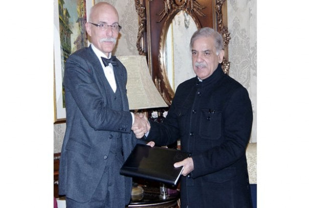 european union ambassador to pakistan jean francois cautain calls on cm punjab photo nni european union ambassador to pakistan jean francois cautain calls on cm punjab photo nni