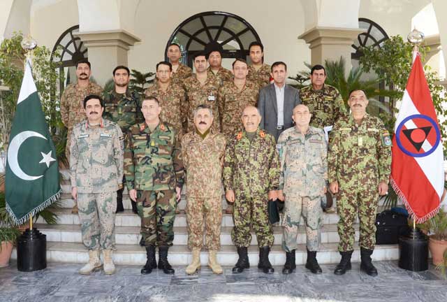 an eight member delegation of afghan national army headed by corps commander lieutenant general mohammad sharif yaftali visited corps headquarters peshawar and called on corps commander lieutenant general hidayat ur rehman photo ispr