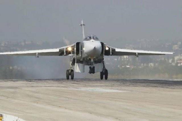a sukhoi su 24 fighter jet lands at the hmeymim air base near latakia syria in this handout photograph released by russia 039 s defence ministry november 7 2015 photo reuters a sukhoi su 24 fighter jet lands at the hmeymim air base near latakia syria in this handout photograph released by russia 039 s defence ministry november 7 2015 photo reuters