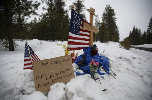 a memorial for robert 039 lavoy 039 finicum is seen where he was shot and killed by law enforcement on a highway north of burns oregon january 30 2016 photo reuters a memorial for robert 039 lavoy 039 finicum is seen where he was shot and killed by law enforcement on a highway north of burns oregon january 30 2016 photo reuters