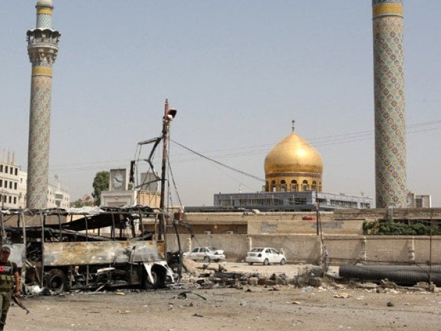 the syrian government accuses rebels of targeting sayyeda zainab shrine which is now protected by hundreds of fighters from iraq and the powerful lebanese hezbollah group photo afp