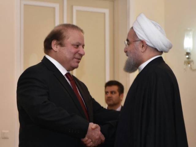 prime minister nawaz sharif meets iranian president hassan rouhani in tehran on january 19 2016 photo pm office