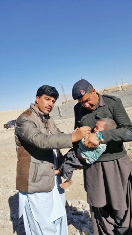 balochistan levies force risaldar muhammad akram during the polio vaccination campaign photo express balochistan levies force risaldar muhammad akram during the polio vaccination campaign photo express