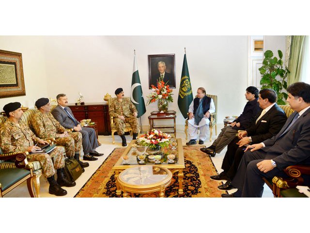 prime minister nawaz sharif chairing a high level meeting on national action plan at pm s house in islamabad on february 1 2016 photo pid