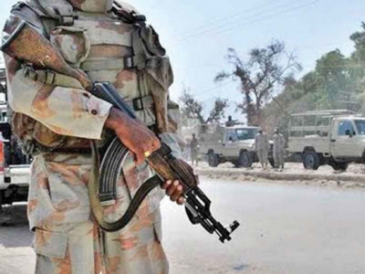 zhob gunfight fc man two ttp militants killed zhob gunfight fc man two ttp militants killed