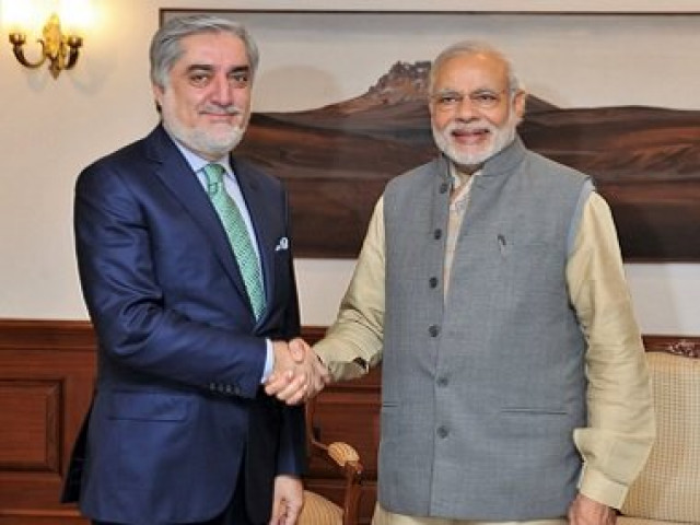 afghan chief executive officer abdullah abdullah l shakes hands with indian prime minister narendra modi r during the former 039 s visit to new delhi on february 01 2016 photo indian mea afghan chief executive officer abdullah abdullah l shakes hands with indian prime minister narendra modi r during the former 039 s visit to new delhi on february 01 2016 photo indian mea