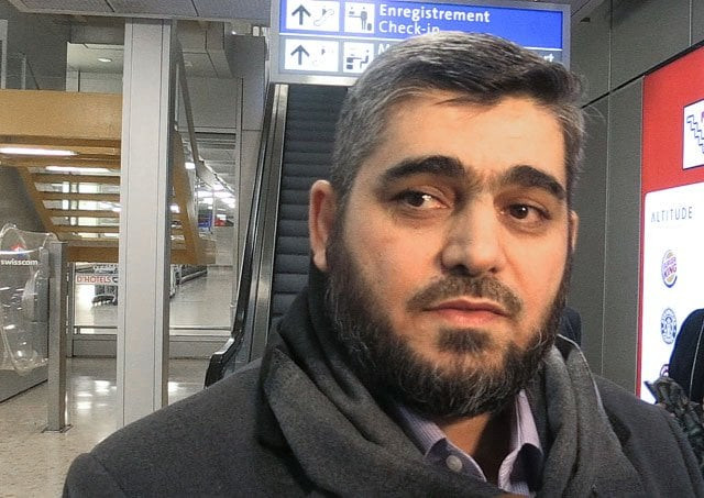 chief negotiator for the main syrian opposition body mohammed alloush answer question by afp tv upon his arrival at geneva airport on february 1 2016 the controversial chief negotiator for the main syrian opposition body mohammed alloush from the army of islam rebel group arrived to participate in peace talks the syrian government and its ally moscow considers the army of islam quot terrorists quot and other opposition groups have insisted it was unacceptable for the opposition delegation in the geneva talks to be led by a member of an armed group photo afp chief negotiator for the main syrian opposition body mohammed alloush answer question by afp tv upon his arrival at geneva airport on february 1 2016 the controversial chief negotiator for the main syrian opposition body mohammed alloush from the army of islam rebel group arrived to participate in peace talks the syrian government and its ally moscow considers the army of islam quot terrorists quot and other opposition groups have insisted it was unacceptable for the opposition delegation in the geneva talks to be led by a member of an armed group photo afp