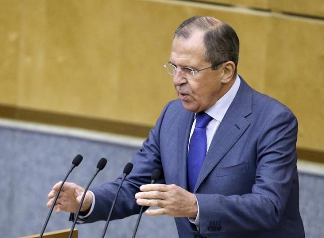 russian foreign minister sergei lavrov delivers a speech during a session of the state duma photo reuters