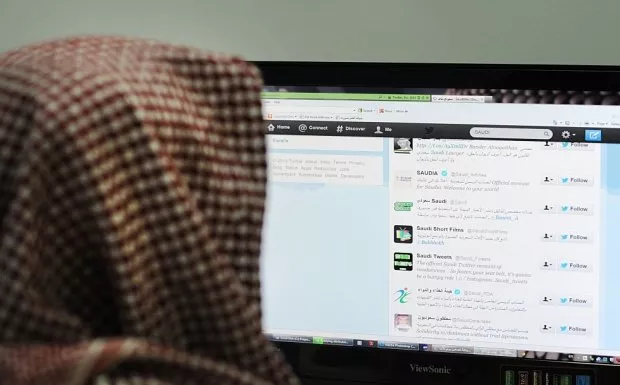 a saudi man browses through twitter on his desktop in riyadh on 30 january 2013 photo afp a saudi man browses through twitter on his desktop in riyadh on 30 january 2013 photo afp