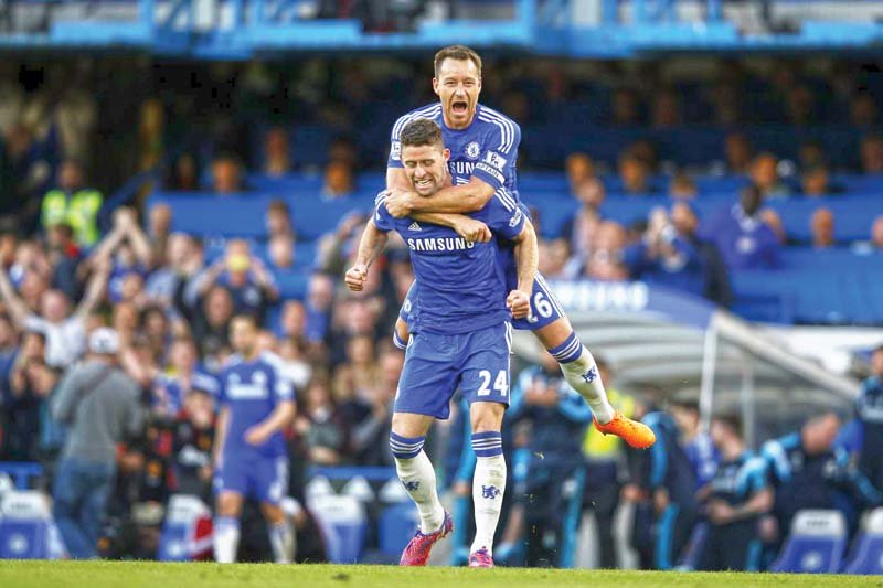 chelsea could start next season without the services of centre backs gary cahill and john terry photo afp