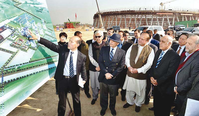 pm nawaz receives a briefing on the progress of the sahiwal coal power plant photo app