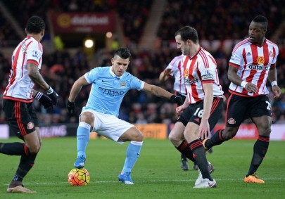 aguero strikes as man city stay in touch aguero strikes as man city stay in touch