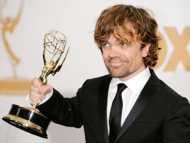 dinklage with the emmy award for best supporting actor photo file dinklage with the emmy award for best supporting actor photo file