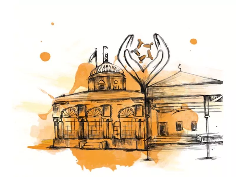 at the ashram in islamkot spirituality and philanthropy transcend boundaries of faith design illustration maryam rashid at the ashram in islamkot spirituality and philanthropy transcend boundaries of faith design illustration maryam rashid