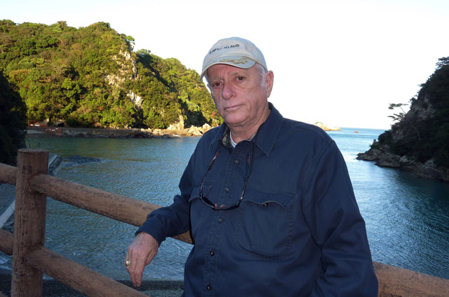 this file picture taken on november 1 2010 shows dolphin activist ric o barry the central character in quot the cove quot stands by the cove in taiji town known as the dolphin hunting village in wakayama prefecture western japan photo afp