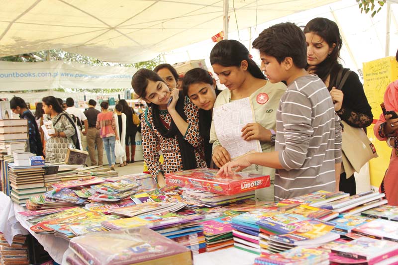apart from children s book some stalls offered board games as well photo aysha saleem express