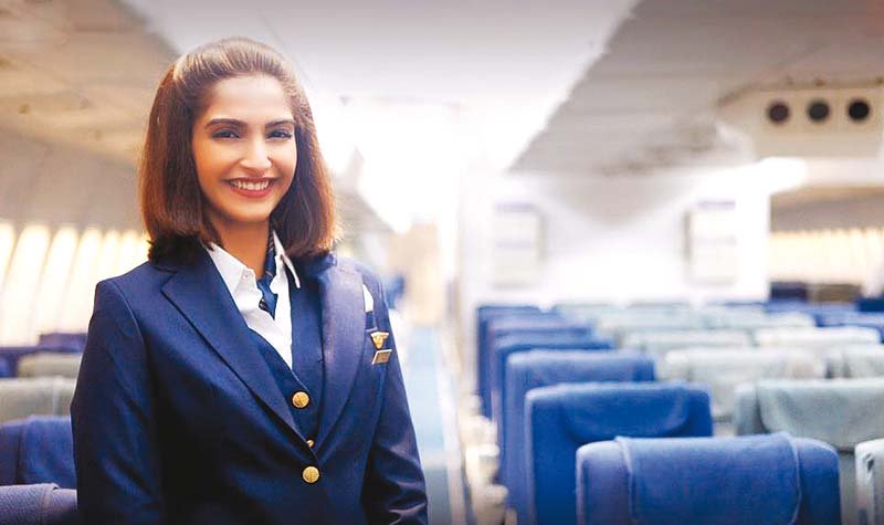 sonam kapoor stars as neerja bhanot in the upcoming biographical film photo publicity