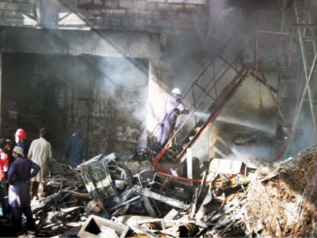 a labourer was killed and four other injured during a fire at an iron scrap godown located in haroonabad in site industrial area photo online a labourer was killed and four other injured during a fire at an iron scrap godown located in haroonabad in site industrial area photo online