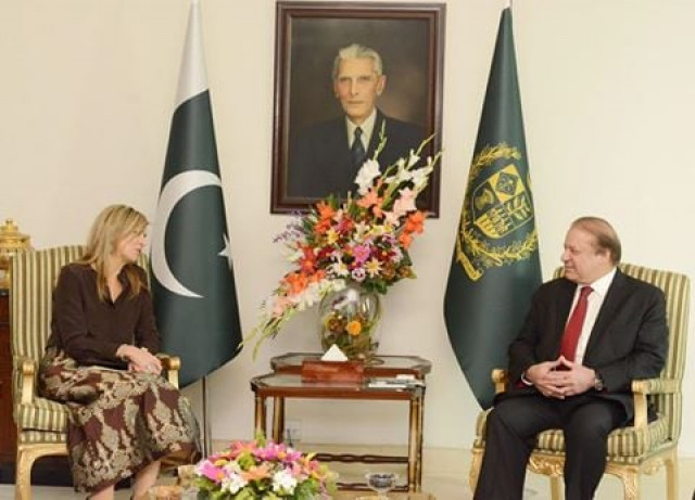 queen maxima of the netherlands called on prime minister nawaz sharif at pm house islamabad on february 9 2016 photo pid queen maxima of the netherlands called on prime minister nawaz sharif at pm house islamabad on february 9 2016 photo pid