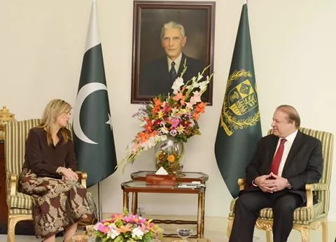 queen maxima of the netherlands called on prime minister nawaz sharif at pm house islamabad on february 9 2016 photo pid queen maxima of the netherlands called on prime minister nawaz sharif at pm house islamabad on february 9 2016 photo pid