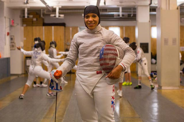 ibtihaj muhammad of maplewood nj is expected to be the first american olympian to compete while wearing a hijab photo hiroko masuike the new york times ibtihaj muhammad of maplewood nj is expected to be the first american olympian to compete while wearing a hijab photo hiroko masuike the new york times