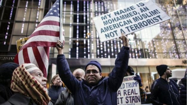 protestors outside donald trump 039 s new york headquarters photo afp