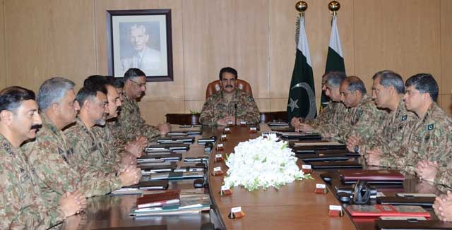 coas general raheel sharif presiding over corps commander conference on february 10 2016 photo ispr