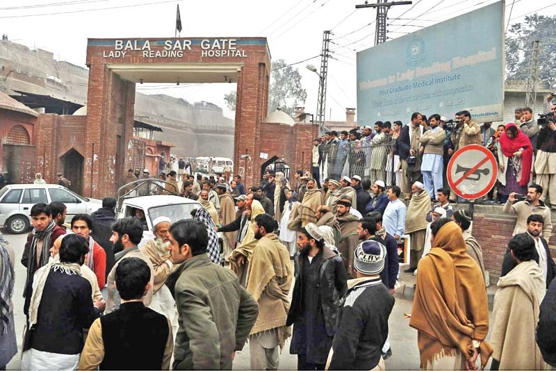 people protest at lrh photo ppi