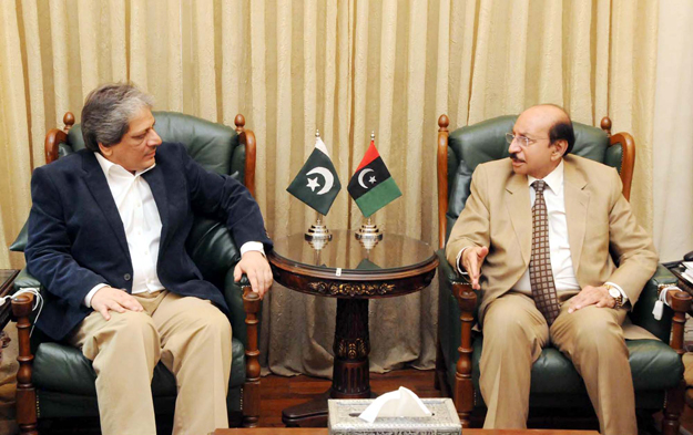 sindh chief minister qaim ali shah at cm house meeting sindh governor dr ishratul ebad photo ppi