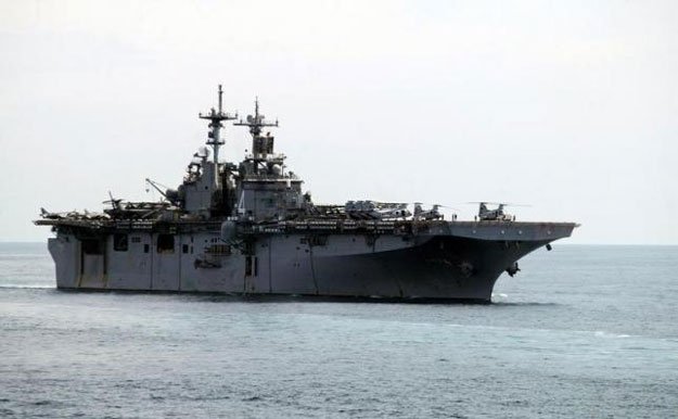 a uss boxer lhd travels at an offshore location in goa october 29 2006 photo reuters