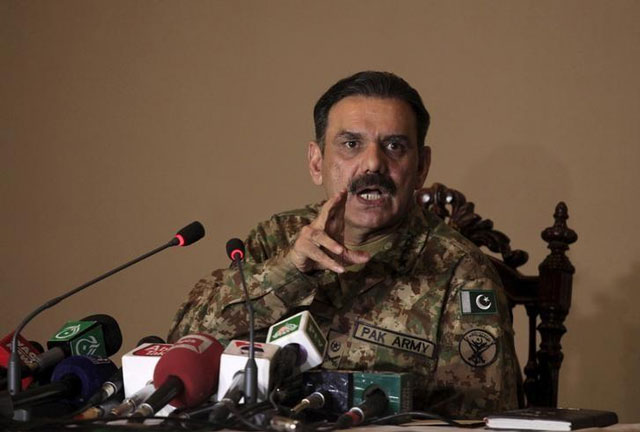 director general inter services public relations lt gen asim saleem bajwa addresses a press conference in karachi on february 12 2016 photo reuters