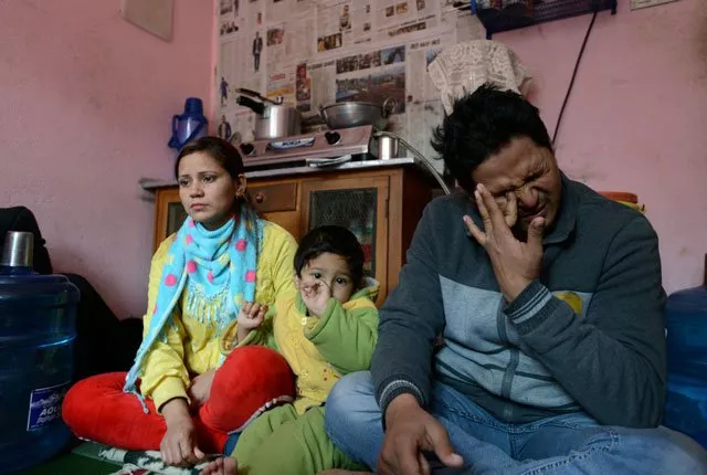 this picture taken on february 2 2016 shows nepalese former maoist child soldier khadka bahadur ramtel and his wife manisha khadka l sit for an interview with afp in kathmandu photo afp this picture taken on february 2 2016 shows nepalese former maoist child soldier khadka bahadur ramtel and his wife manisha khadka l sit for an interview with afp in kathmandu photo afp