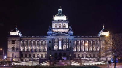 fire hits roof of prague s national museum fire hits roof of prague s national museum