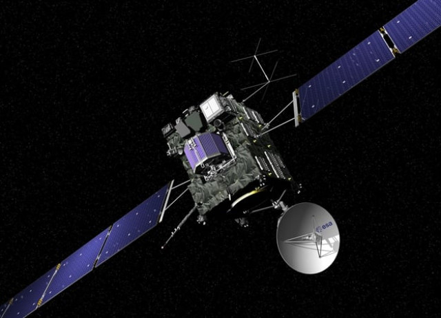 this file image received from the european space agency esa on february 6 2004 shows a computer generated image of the esa space probe quot rosetta quot and its landing capsule quot philae quot photo afp this file image received from the european space agency esa on february 6 2004 shows a computer generated image of the esa space probe quot rosetta quot and its landing capsule quot philae quot photo afp