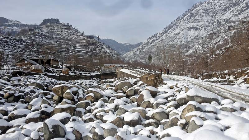 snow covers swat as the cold spell continues in k p photo sherinzada express