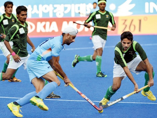 a file photo of a hockey match between pakistan and india photo afp