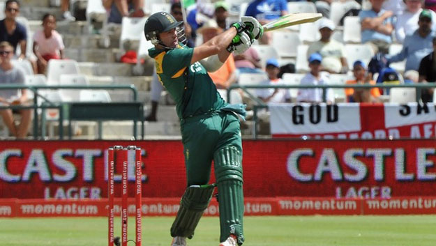 south african batsman ab de villiers plays a shot during the 5th and final one day international odi match saouth africa vs england at newlands stadium on february 14 2016 in cape town photo afp